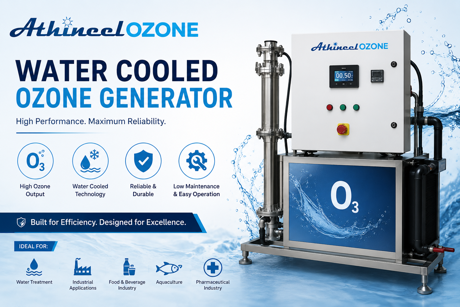 Water Cooled Ozone Generator